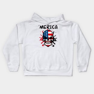 Lacrosse USA American Flag Kids Hoodie